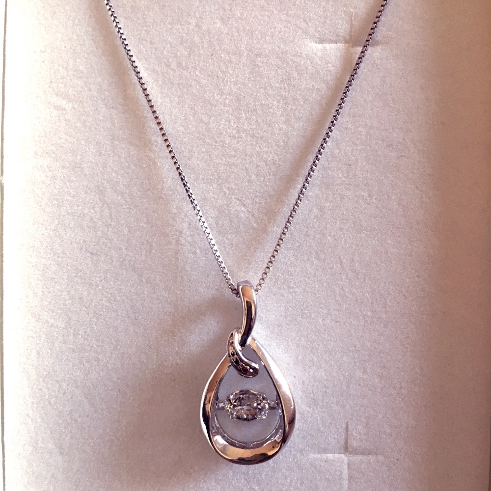 Teardrop Infinity Necklace